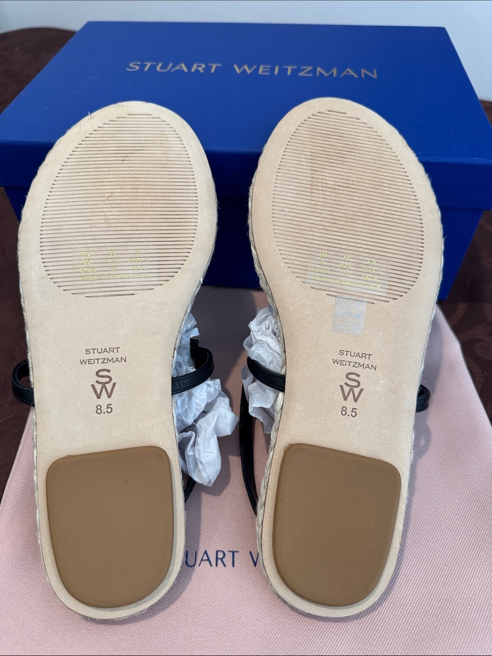 Stuart Weitzman ‘Falicity’ Slingback Espadrille Sandal. Ladies 8.5. - Picture 10 of 16
